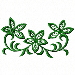 Flowers And Tree Embroidery Design 6